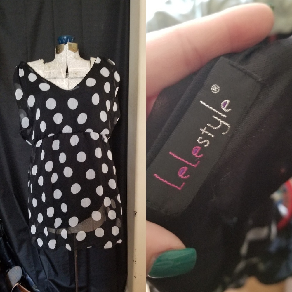 Polka dot dress/top